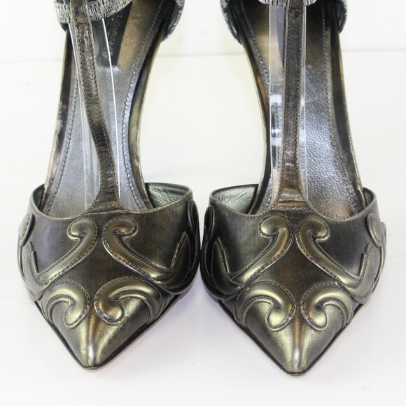 Dolce Gabbana Grey Stiletto Heels (EU 40 / 9 US) - Picture 4 of 12